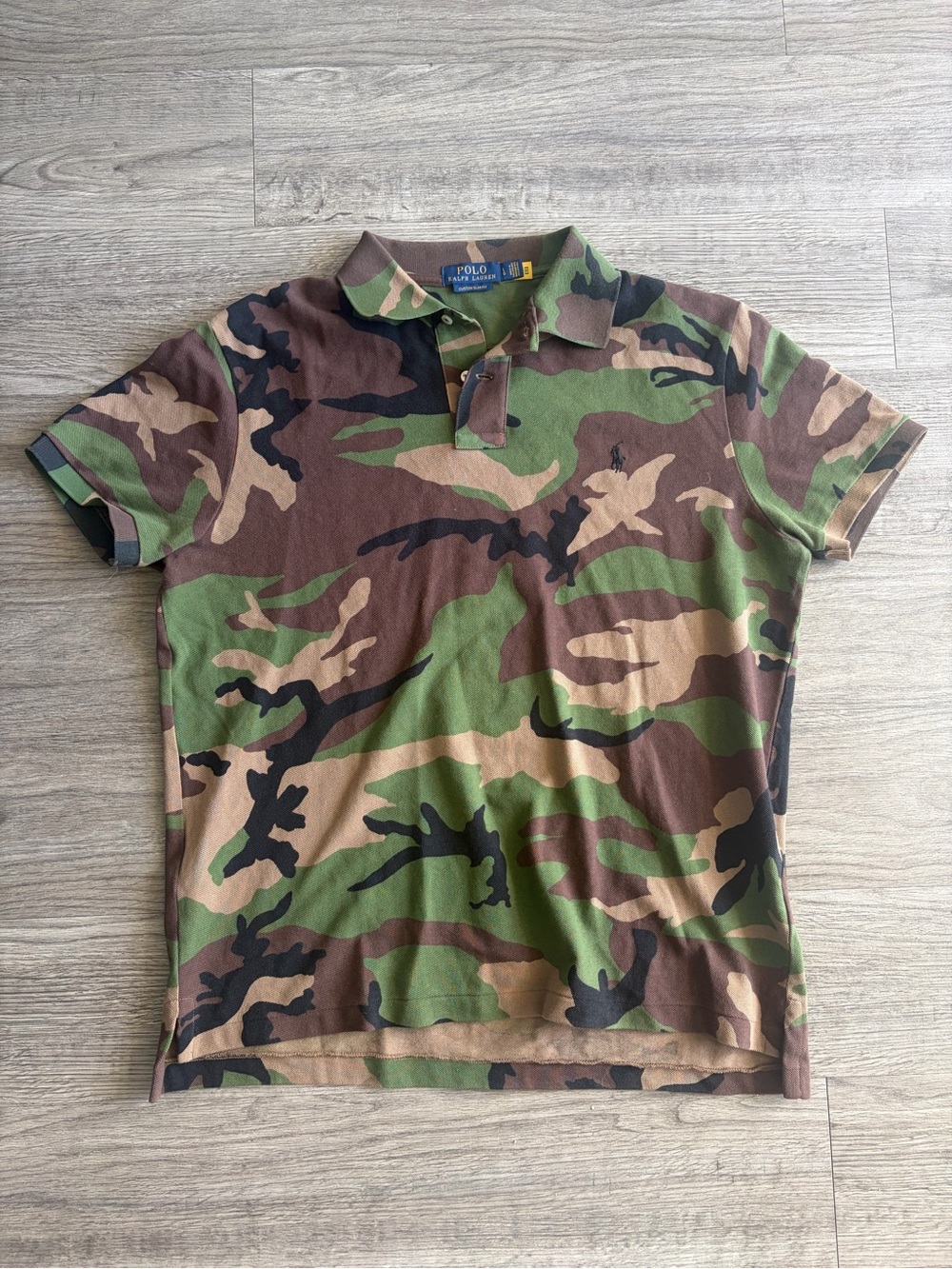 Polo by Ralph Lauren Men’s Camo Polo Shirt - Green/Brown